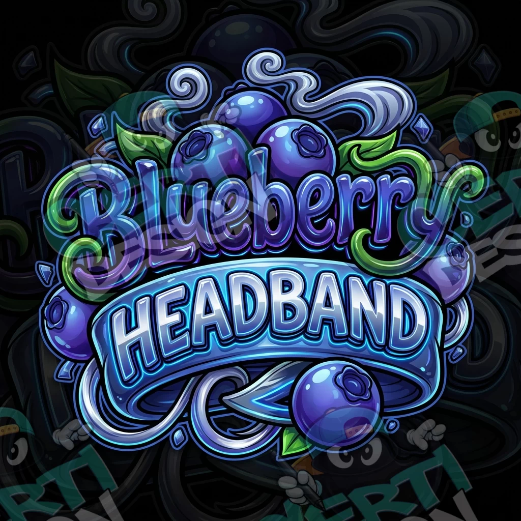 Blueberry Headband 13 Pre-Made 3.5g Square Mylar Bags