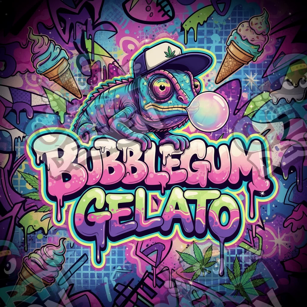 Bubblegum Gelato Pre-Made 3.5g Square Mylar Bags