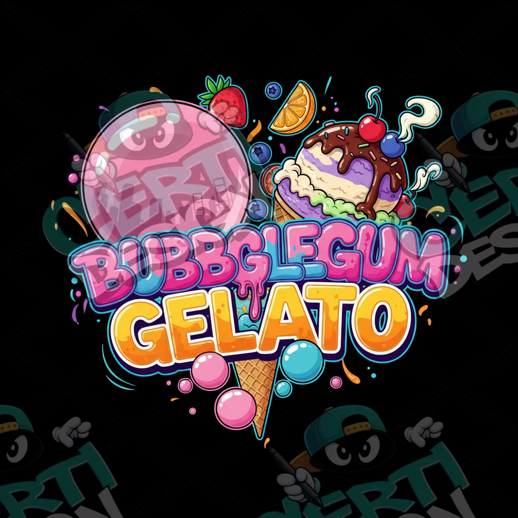 Bubblegum Gelato Pre-Made 3.5g Square Mylar Bags