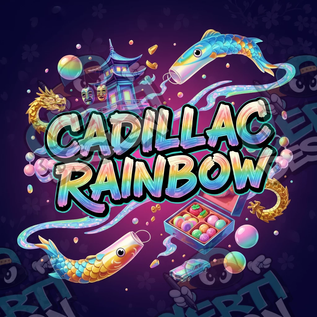 Cadillac Rainbow Pre-Made 3.5g Square Mylar Bags