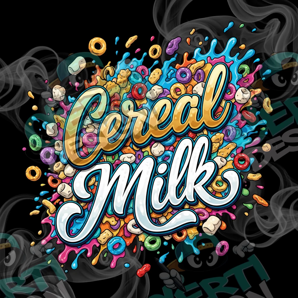 Cereal Milk Pre-Made 3.5g Square Mylar Bags