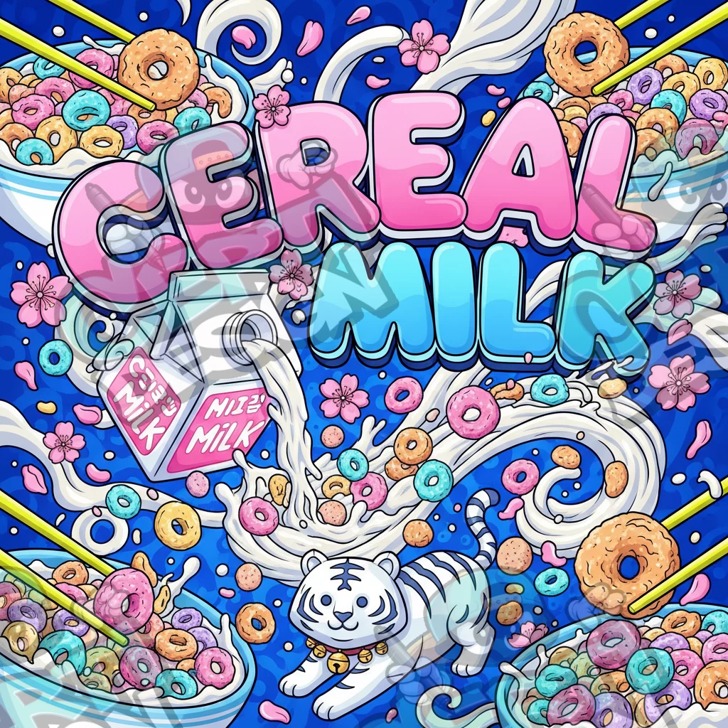 Cereal Milk Pre-Made 3.5g Square Mylar Bags