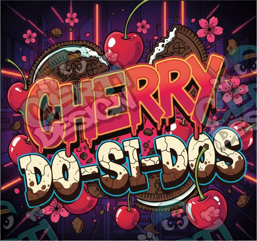 Cherry Do Si Dos Pre-Made 3.5g Square Mylar Bags