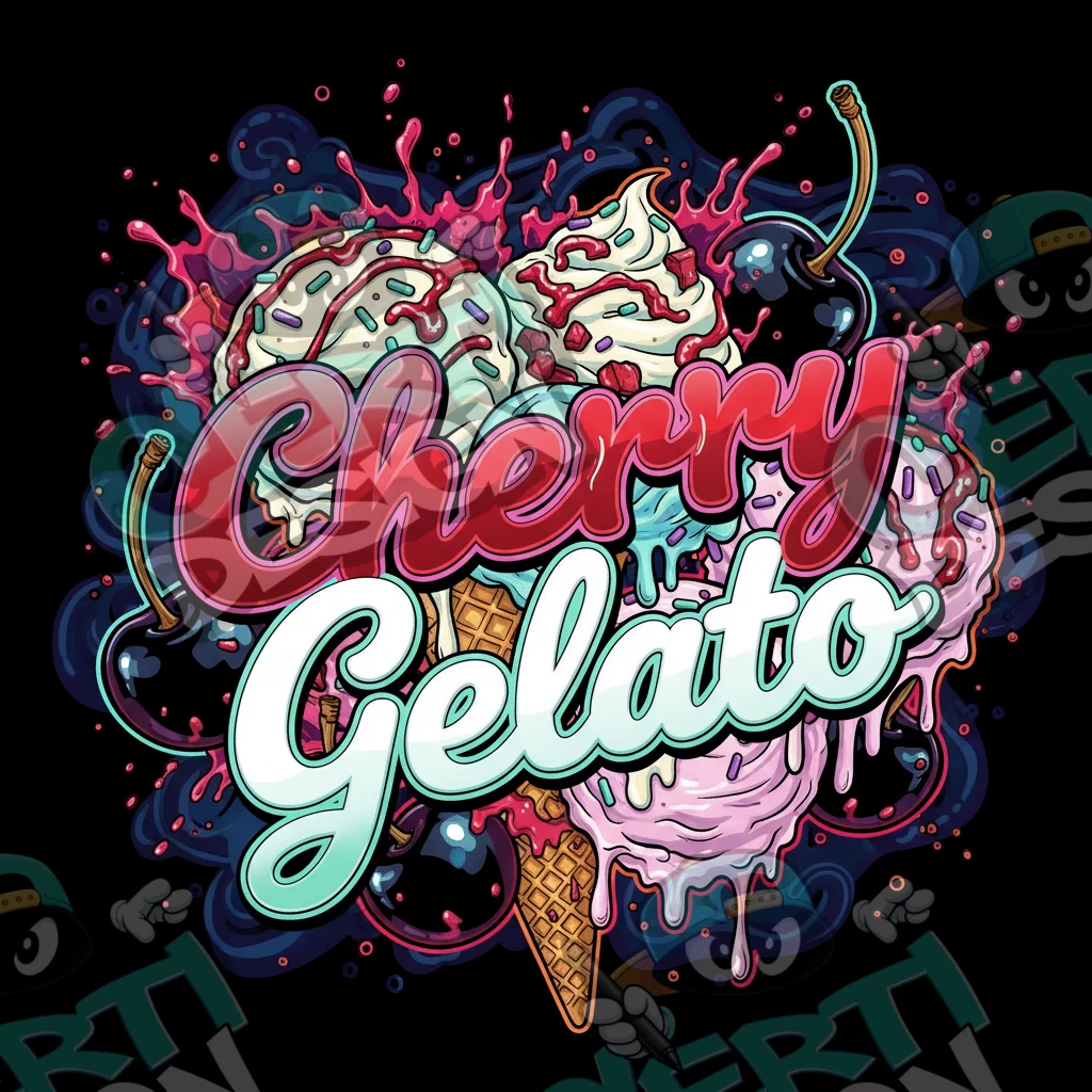 Cherry Gelato Pre-Made 3.5g Square Mylar Bags