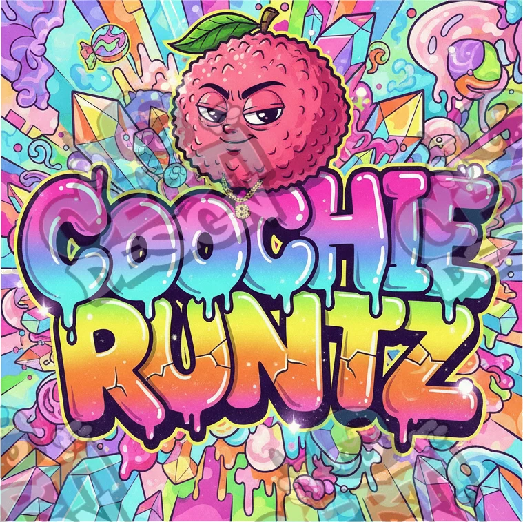 Coochie Runtz Pre-Made 3.5g Square Mylar Bags