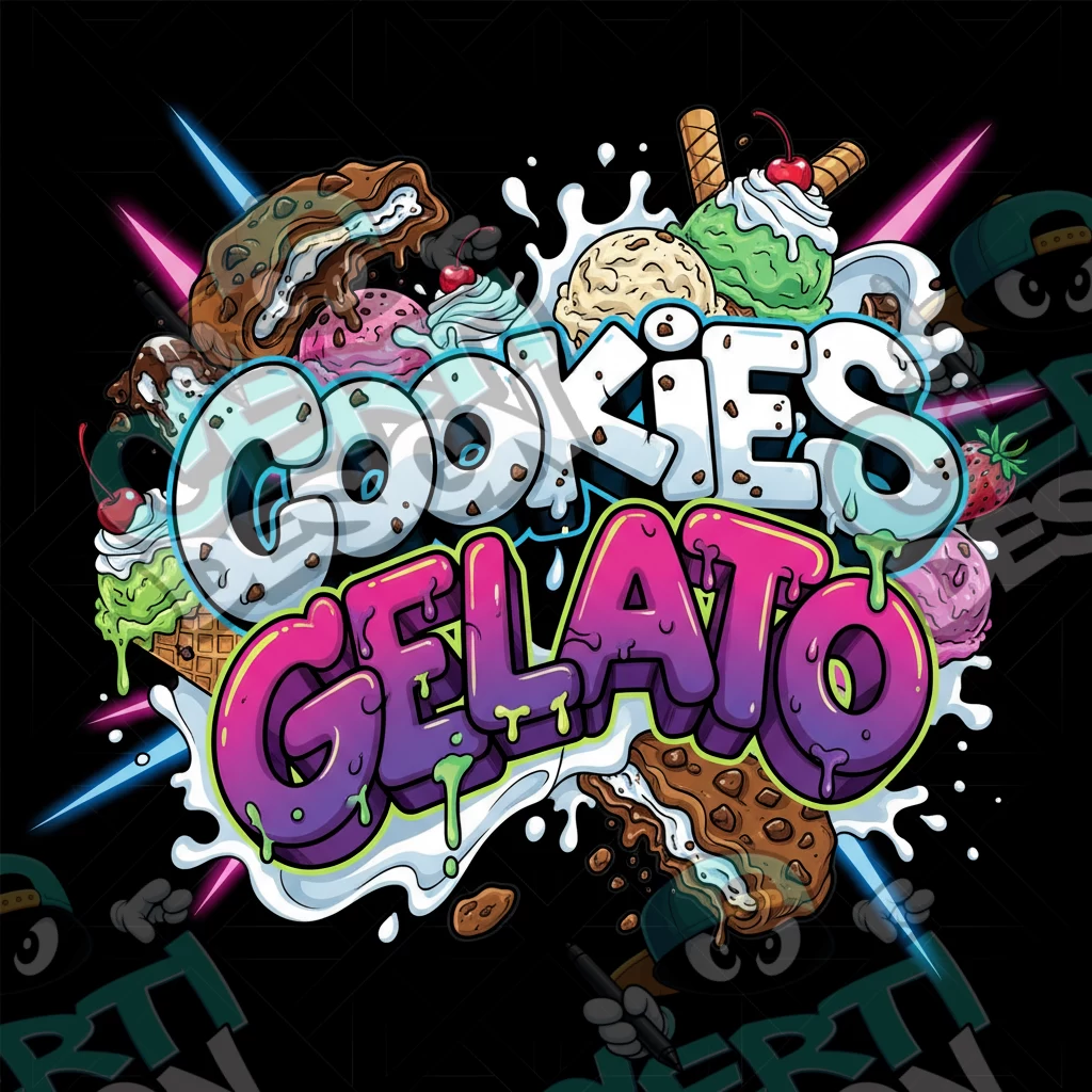 Cookies Gelato Pre-Made 3.5g Square Mylar Bags