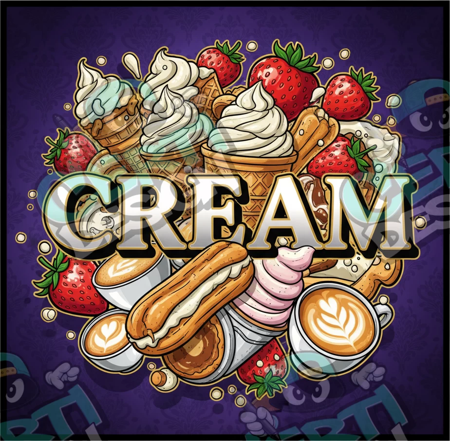 Cream Pre-Made 3.5g Square Mylar Bags
