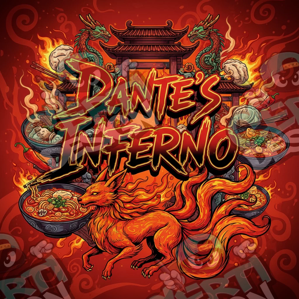 Dante's Inferno Pre-Made 3.5g Square Mylar Bags