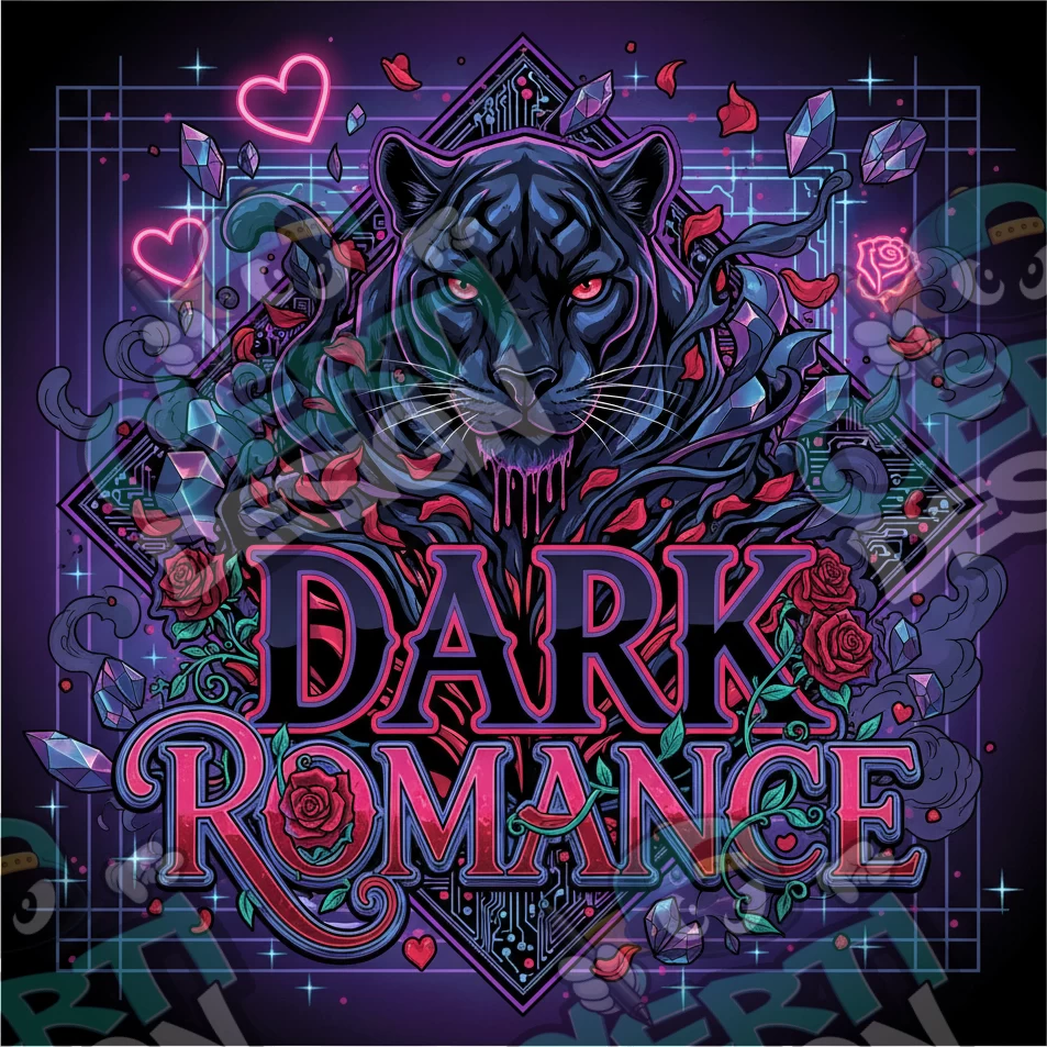 Dark Romance Pre-Made 3.5g Square Mylar Bags