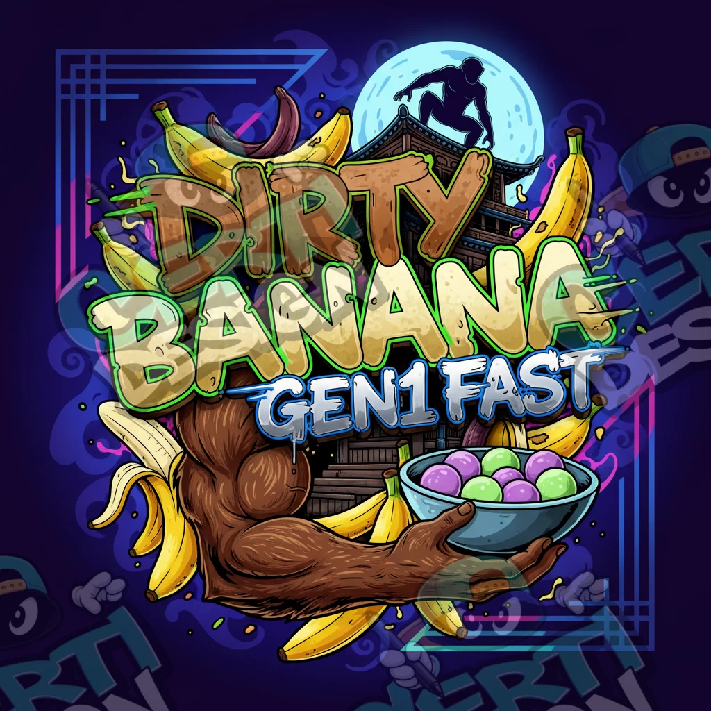 Dirty Banana Gen1 FAST Pre-Made 3.5g Square Mylar Bags