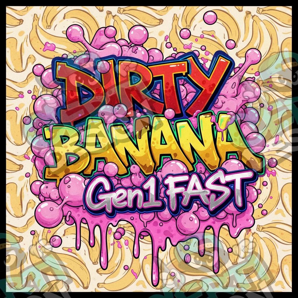 Dirty Banana Gen1 FAST Pre-Made 3.5g Square Mylar Bags