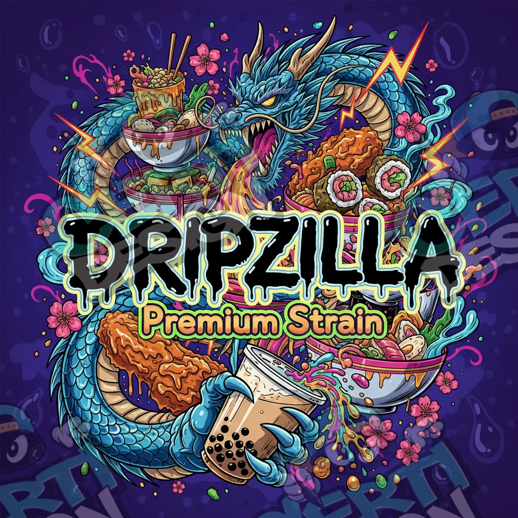 Dripzilla Pre-Made 3.5g Square Mylar Bags
