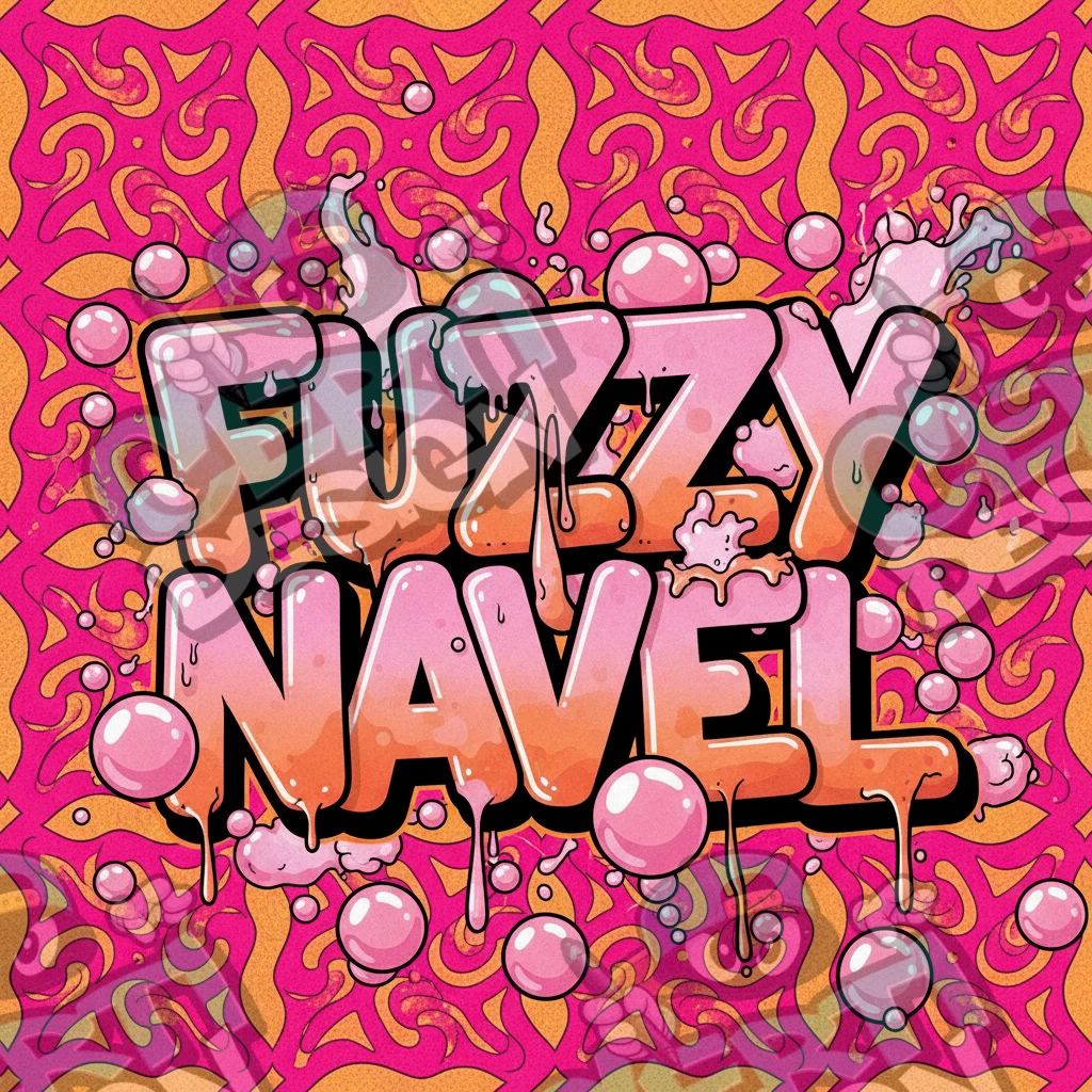 Fuzzy Navel Pre-Made 3.5g Square Mylar Bags