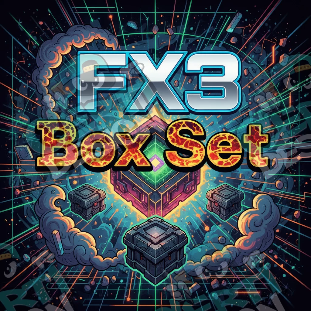 FX3 Box Set Pre-Made 3.5g Square Mylar Bags