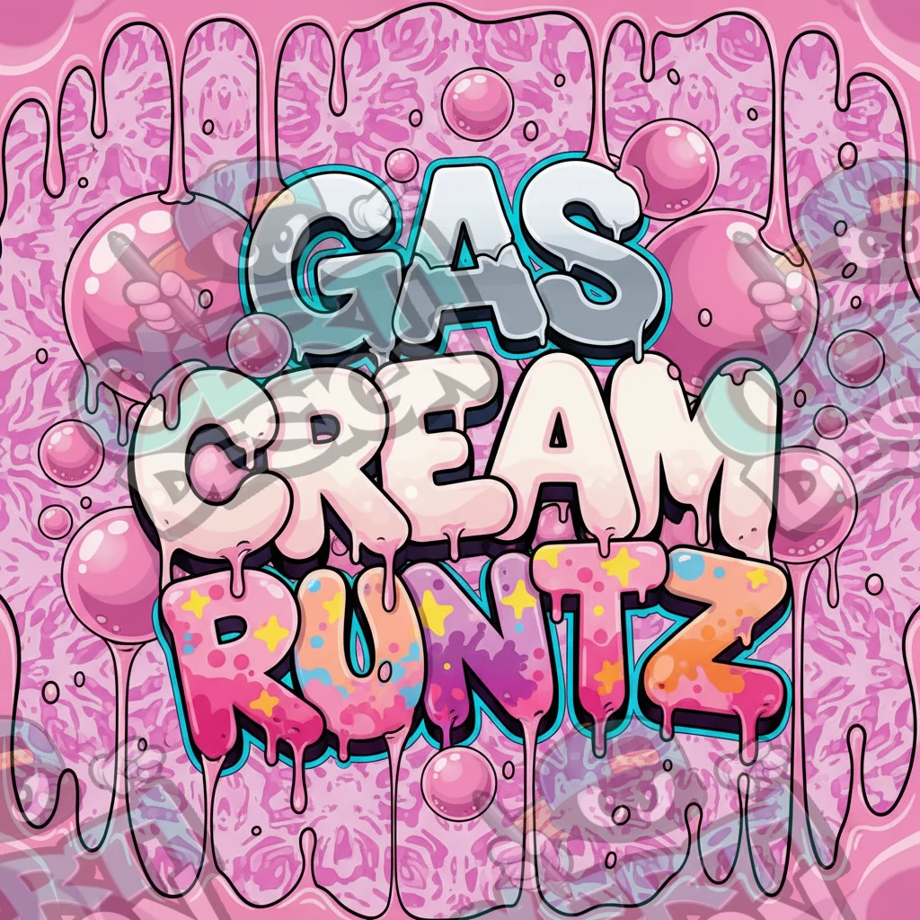 Gas Cream Runtz Pre-Made 3.5g Square Mylar Bags