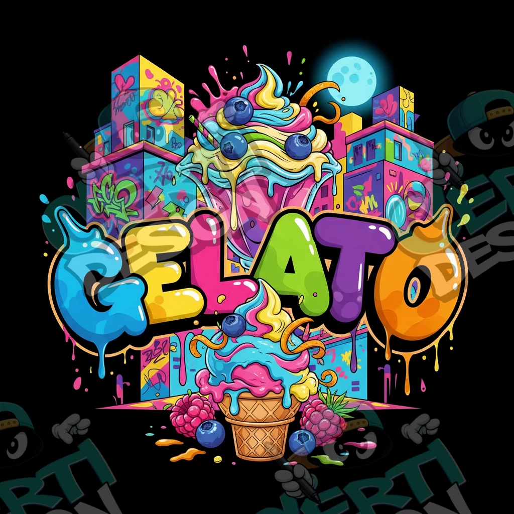 Gelato Pre-Made 3.5g Square Mylar Bags