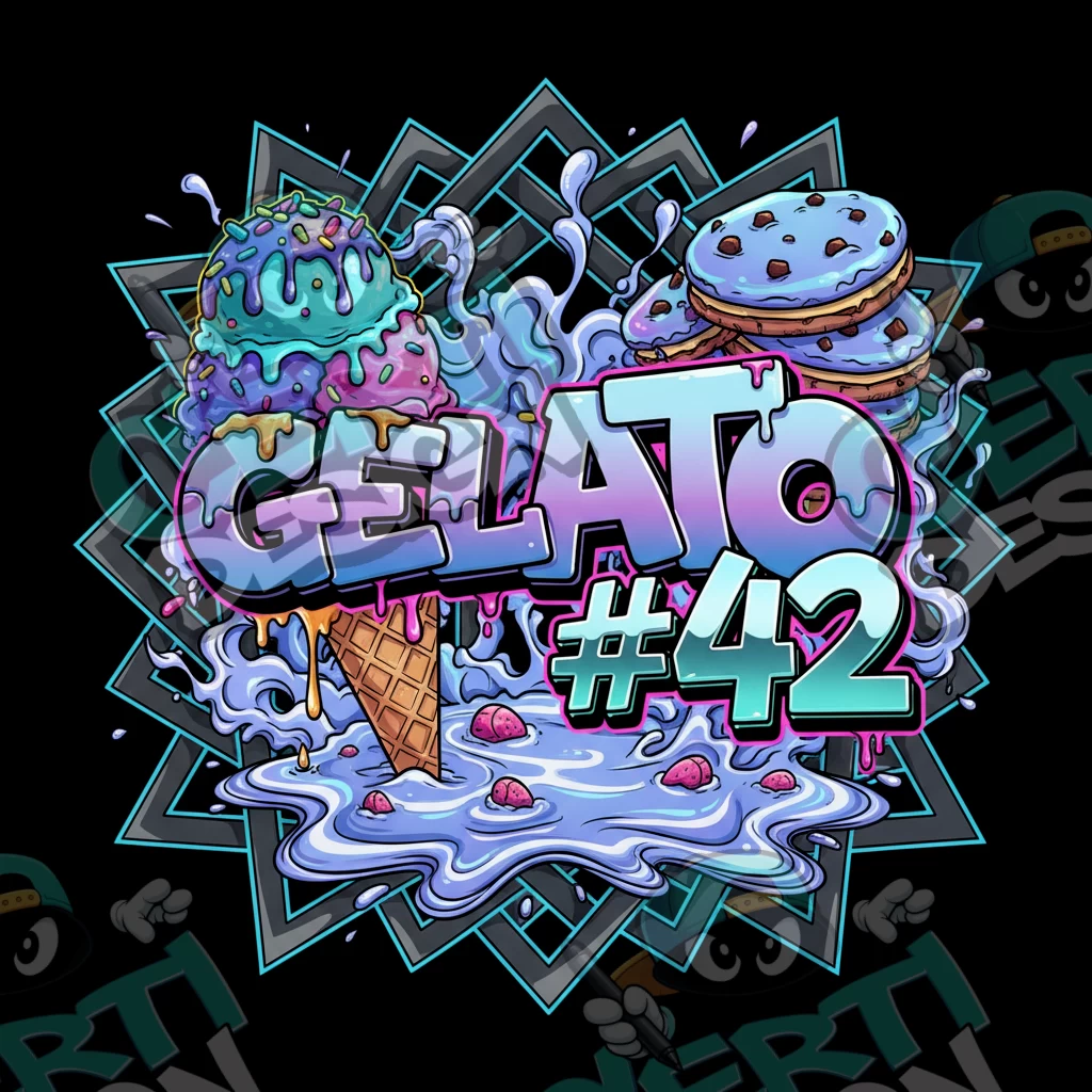 Gelato 4 Pre-Made 3.5g Square Mylar Bags