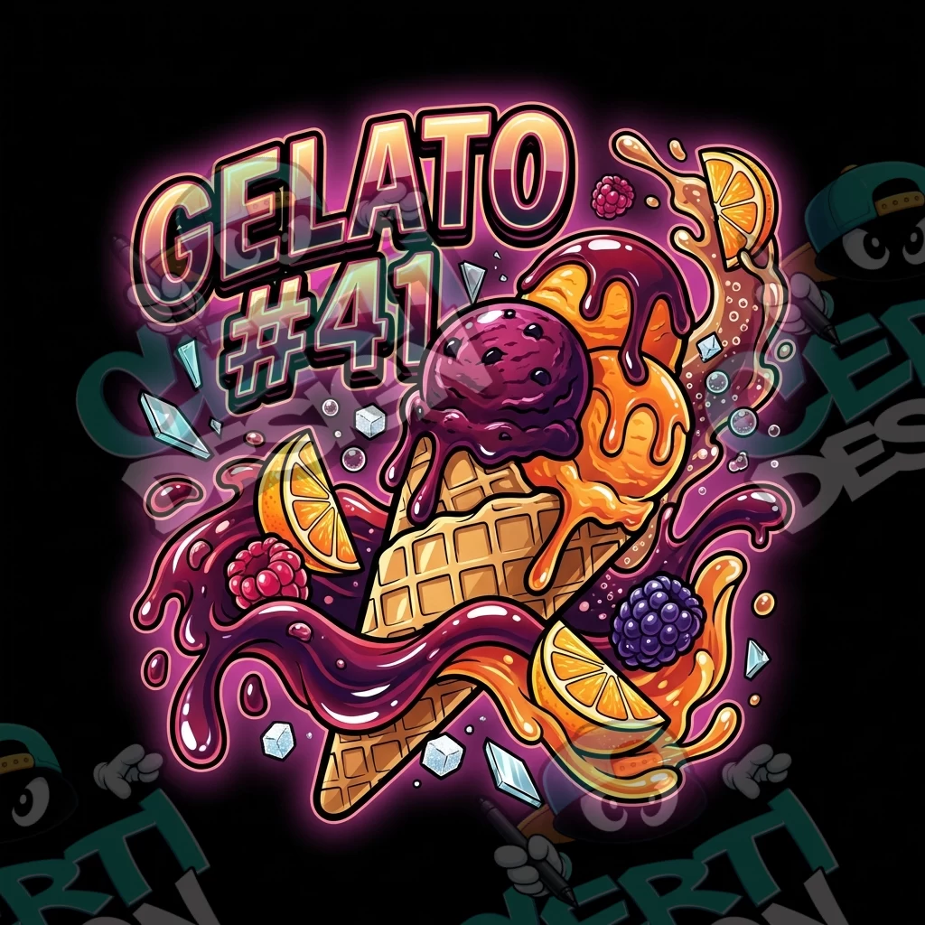 Gelato #41 Pre-Made 3.5g Square Mylar Bags
