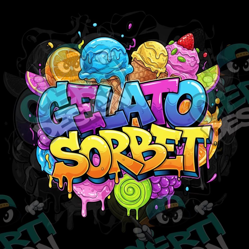 Gelato Sorbet Pre-Made 3.5g Square Mylar Bags