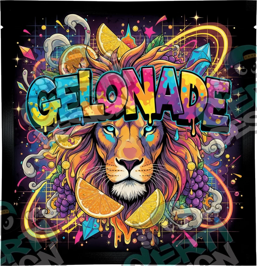 Gelonade Pre-Made 3.5g Square Mylar Bags
