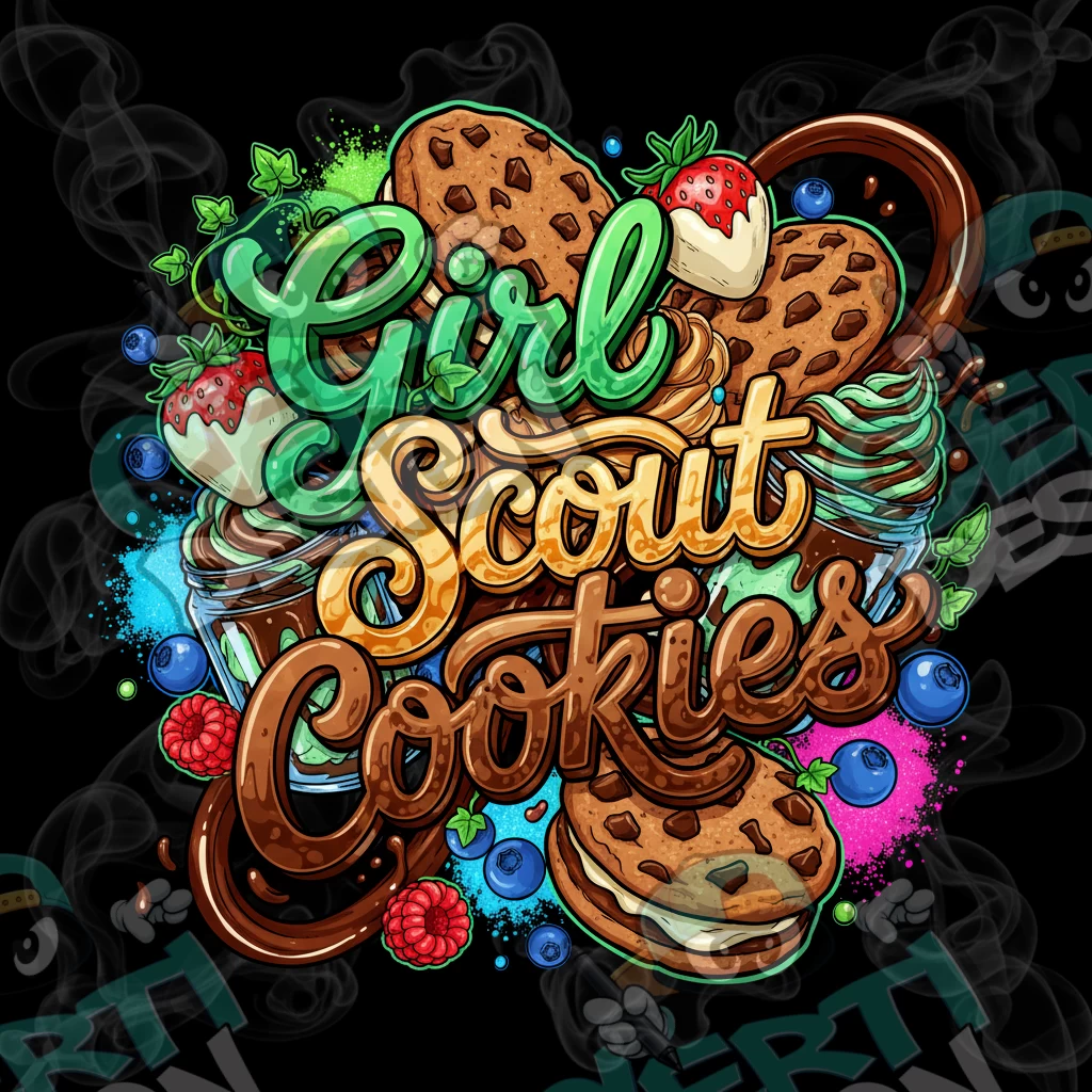 Girl Scout Cookies Pre-Made 3.5g Square Mylar Bags