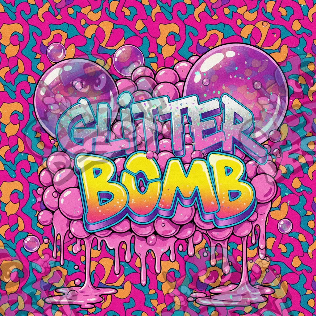 Glitter Bomb Pre-Made 3.5g Square Mylar Bags