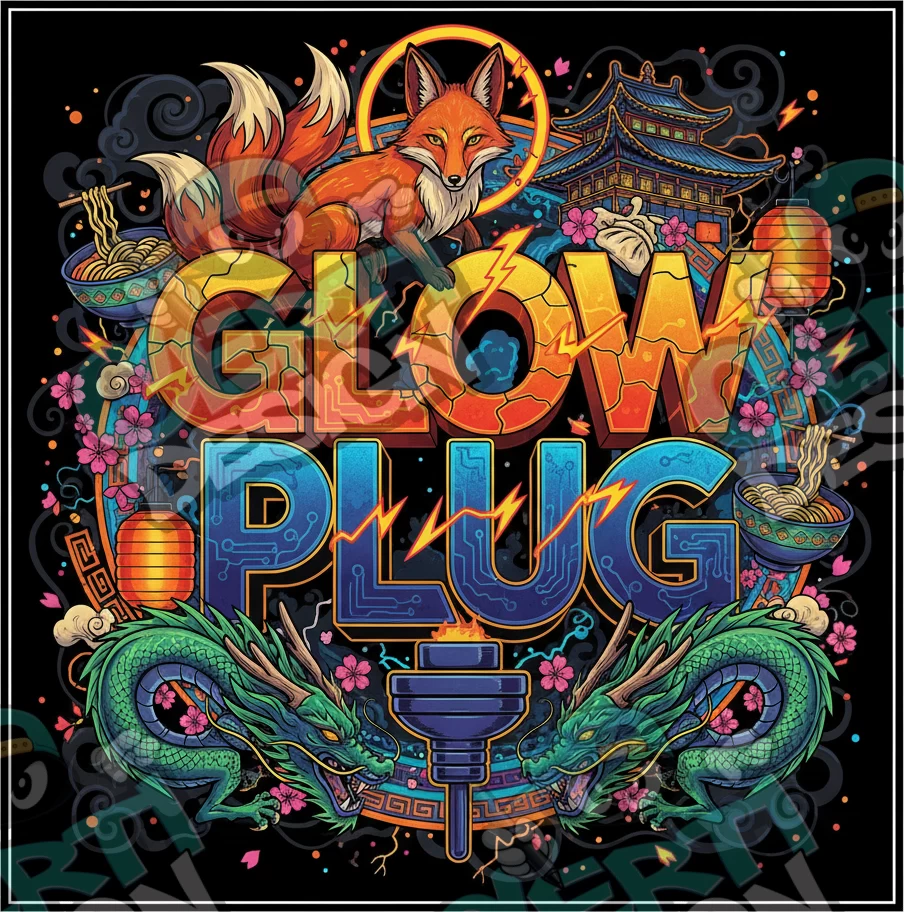Glow Plug Pre-Made 3.5g Square Mylar Bags
