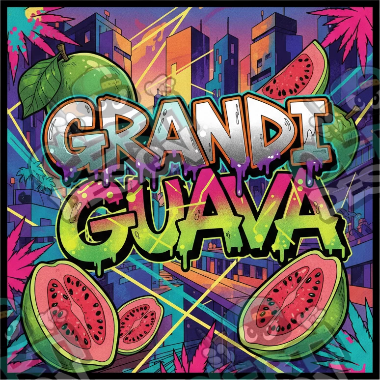 Grandi Guava Pre-Made 3.5g Square Mylar Bags