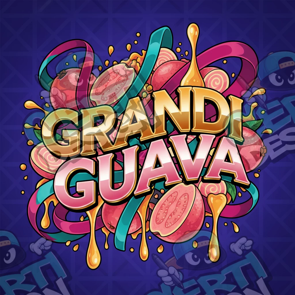 Grandi Guava Pre-Made 3.5g Square Mylar Bags