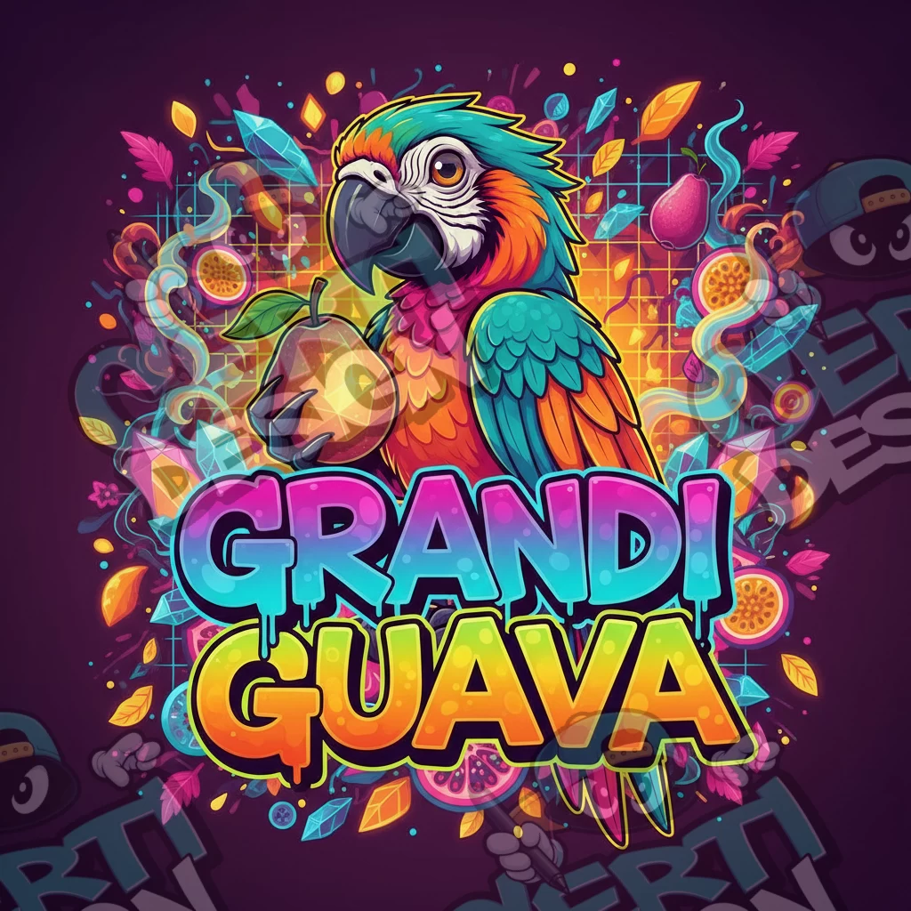 Grandi Guava Pre-Made 3.5g Square Mylar Bags