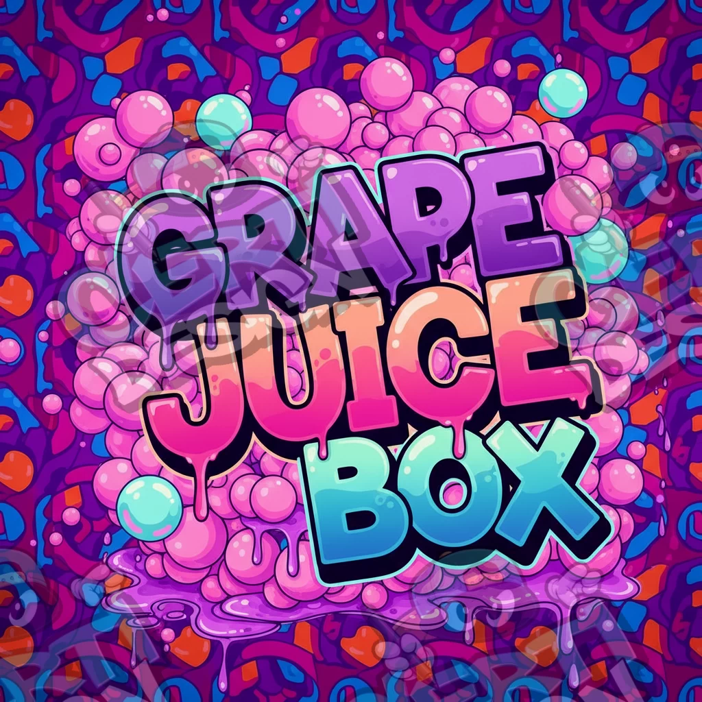 Grape Juice Box Pre-Made 3.5g Square Mylar Bags