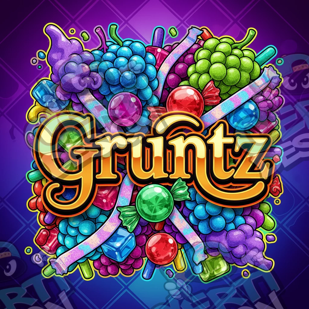 Gruntz Pre-Made 3.5g Square Mylar Bags