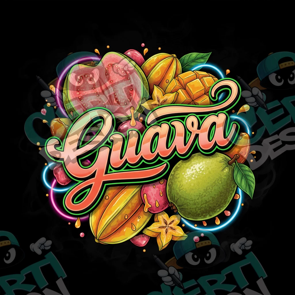 Guava Pre-Made 3.5g Square Mylar Bags