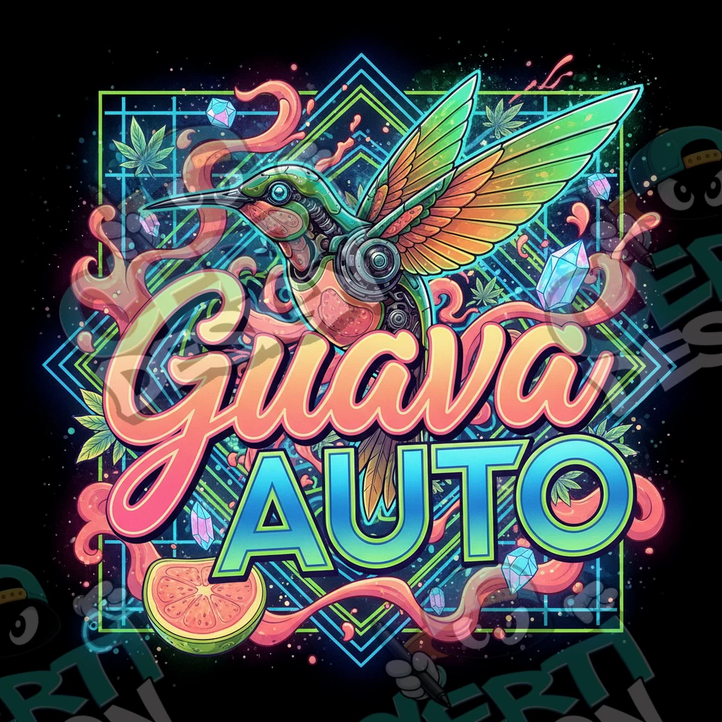 Guava Auto Pre-Made 3.5g Square Mylar Bags