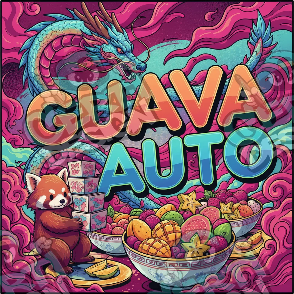 Guava Auto Pre-Made 3.5g Square Mylar Bags