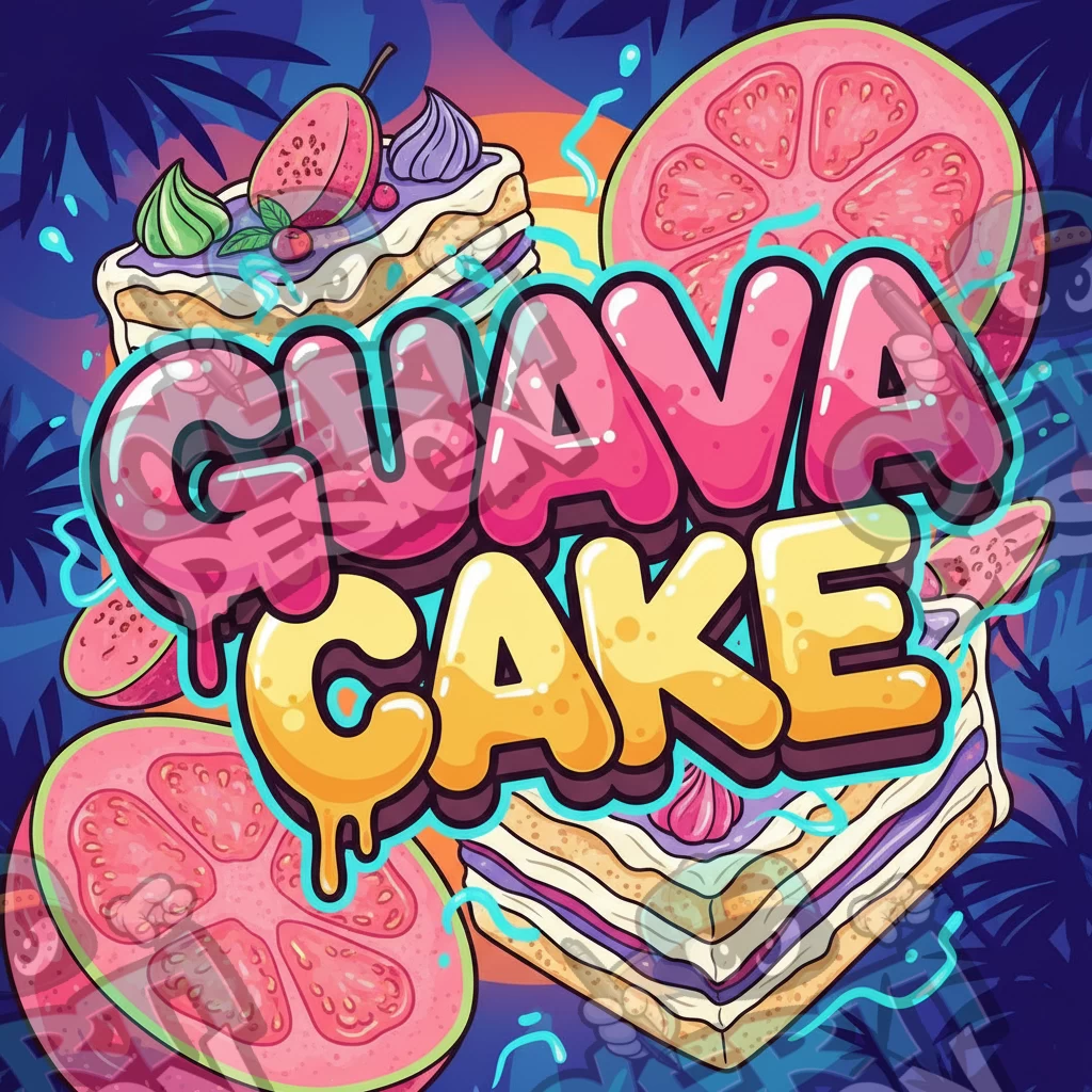 Guava Cake Pre-Made 3.5g Square Mylar Bags
