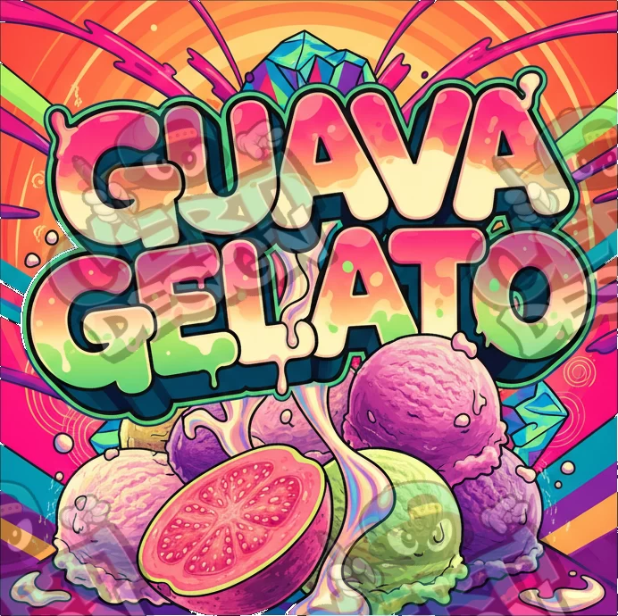 Guava Gelato Pre-Made 3.5g Square Mylar Bags
