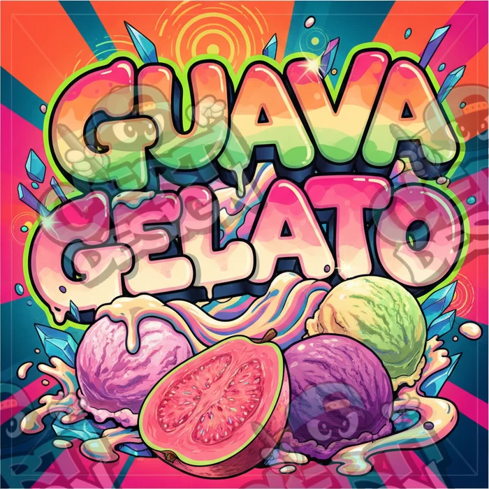 Guava Gelato Pre-Made 3.5g Square Mylar Bags
