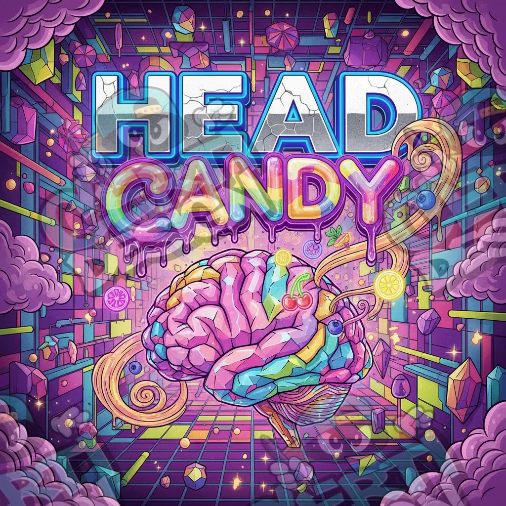 Head Candy Pre-Made 3.5g Square Mylar Bags