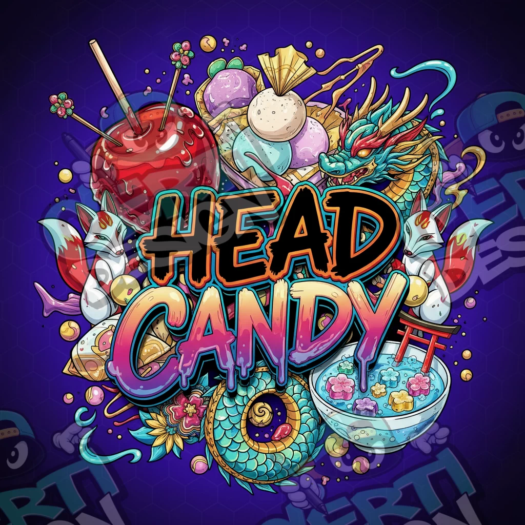 Head Candy Pre-Made 3.5g Square Mylar Bags