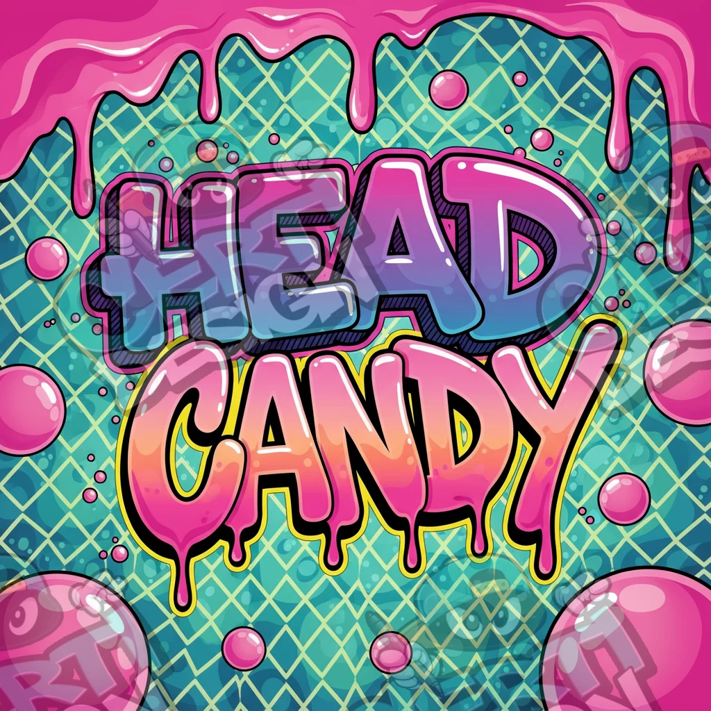 Head Candy Pre-Made 3.5g Square Mylar Bags