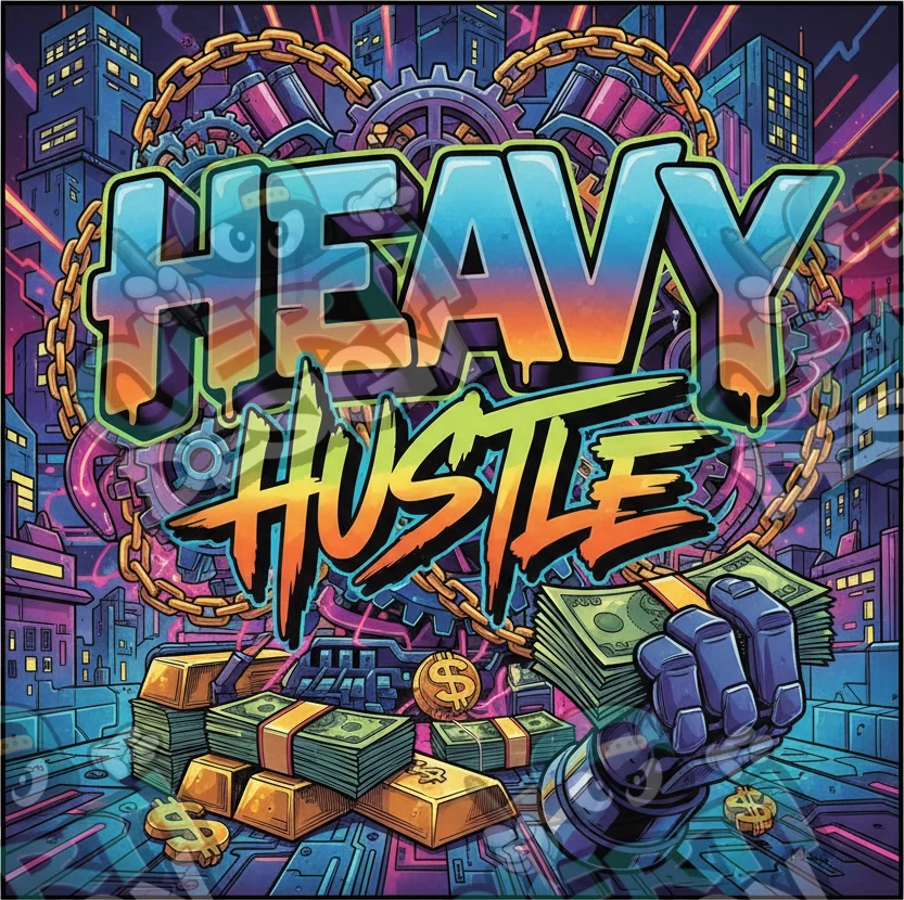 Heavy Hustle Pre-Made 3.5g Square Mylar Bags