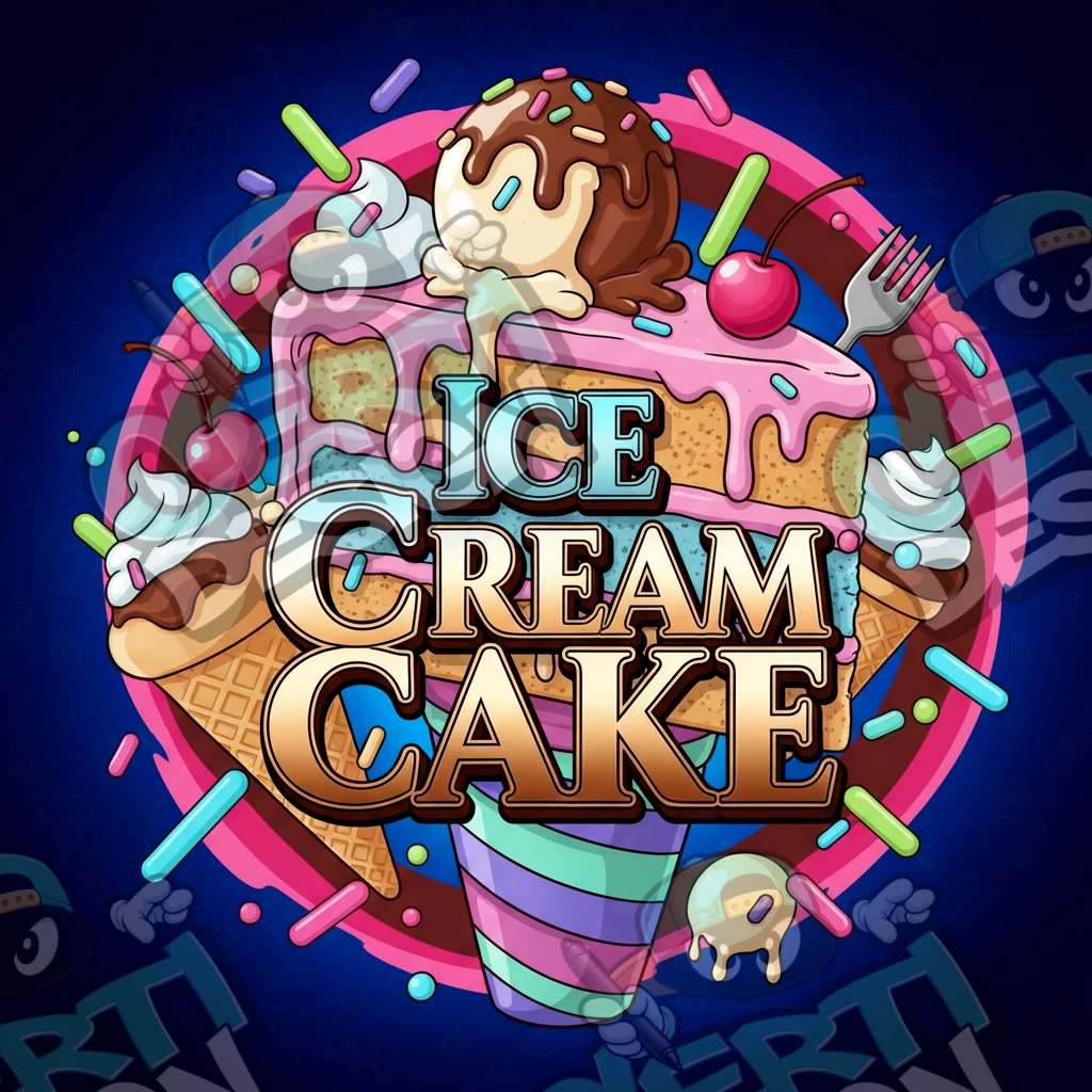 Ice Cream Cake Pre-Made 3.5g Square Mylar Bags