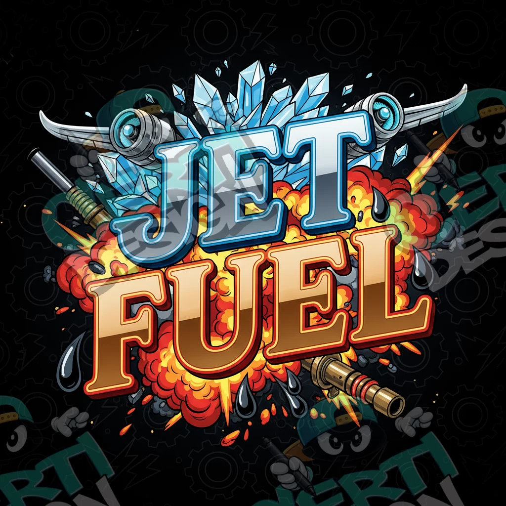 Jet Fuel Pre-Made 3.5g Square Mylar Bags