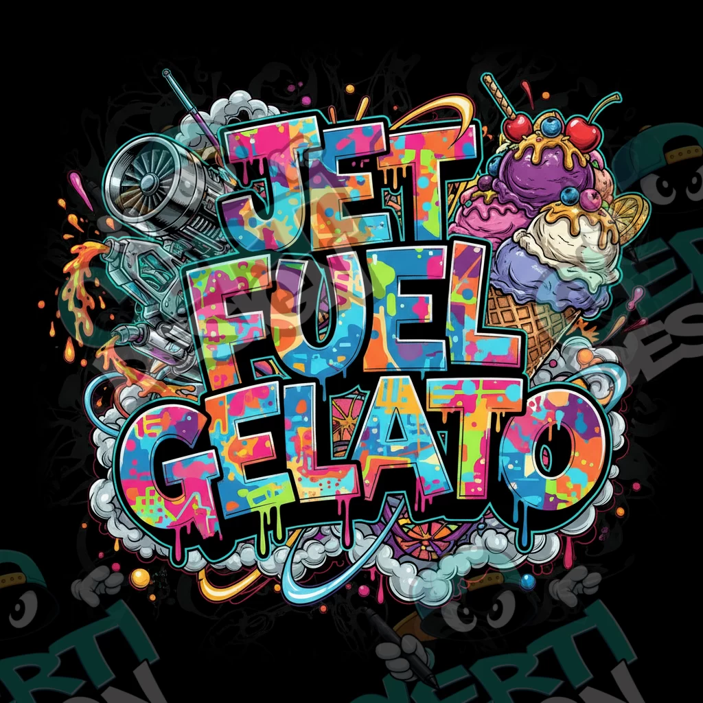 Jet Fuel Gelato Pre-Made 3.5g Square Mylar Bags
