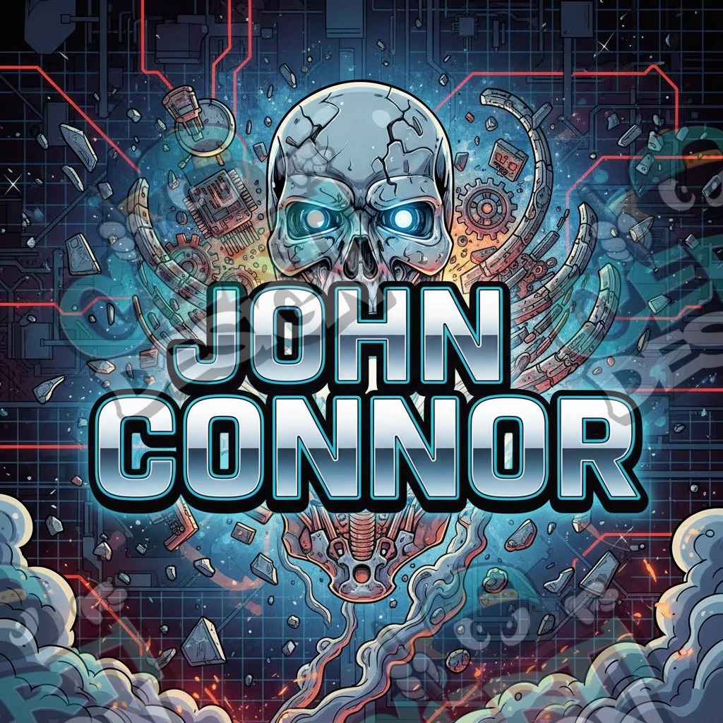 John Connor Pre-Made 3.5g Square Mylar Bags