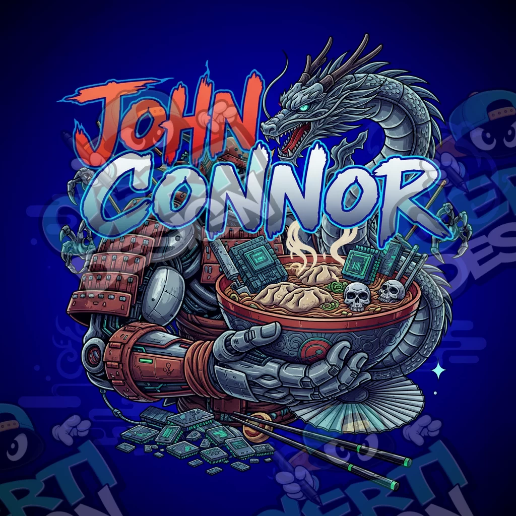 John Connor Pre-Made 3.5g Square Mylar Bags