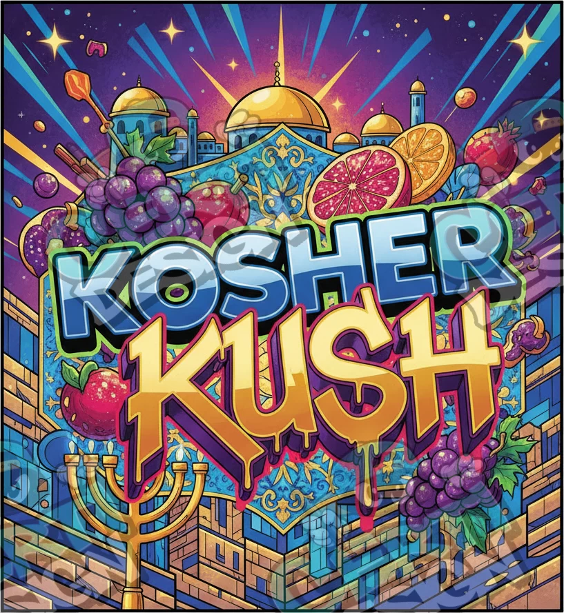 Kosher Kush Pre-Made 3.5g Square Mylar Bags