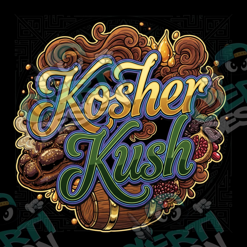 Kosher Kush Pre-Made 3.5g Square Mylar Bags