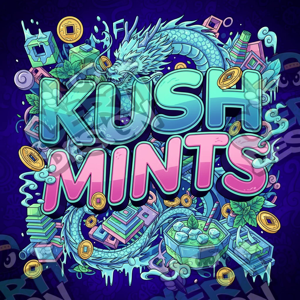 Kush Mints Pre-Made 3.5g Square Mylar Bags